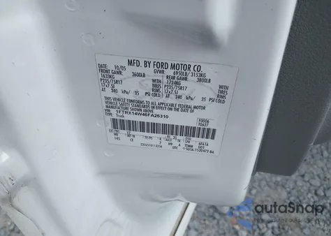 2006 Ford F-150 Stx/Xl/Xlt из США, поврежденный, VIN 1FTRX14W46FA26310